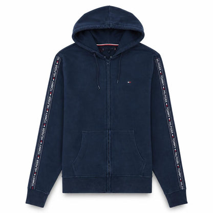 Mens UK Size M Tommy Hilfiger Blue Full Zip Hoodie