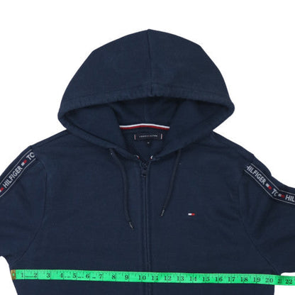 Mens UK Size M Tommy Hilfiger Blue Full Zip Hoodie