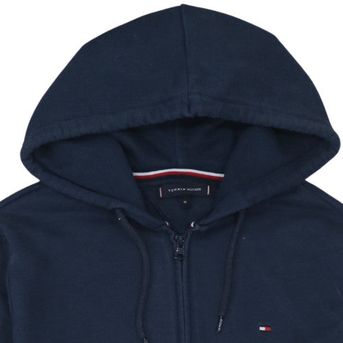 Mens UK Size M Tommy Hilfiger Blue Full Zip Hoodie