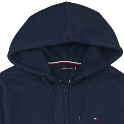 Mens UK Size M Tommy Hilfiger Blue Full Zip Hoodie