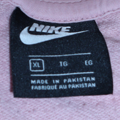Womens UK Size XL Nike Pink Pullover Hoodie