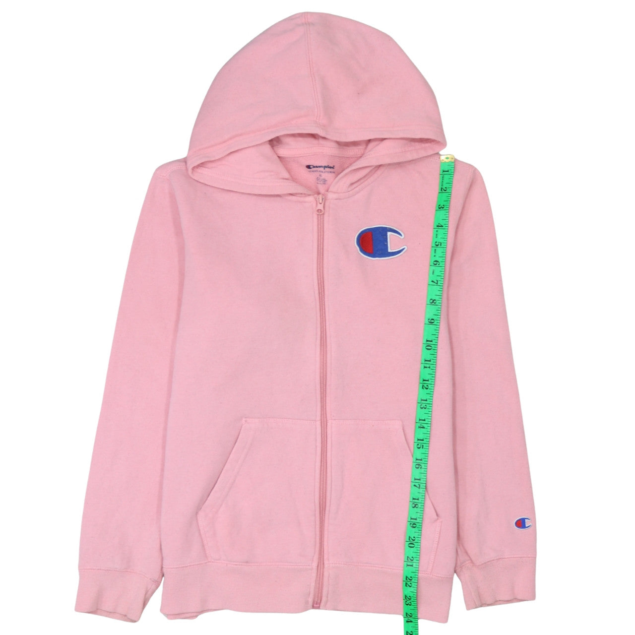 Womens UK Size XL Champion Pink Full Zip Hoodie