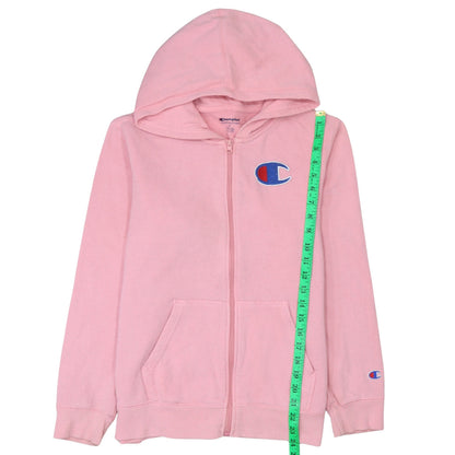 Womens UK Size XL Champion Pink Full Zip Hoodie