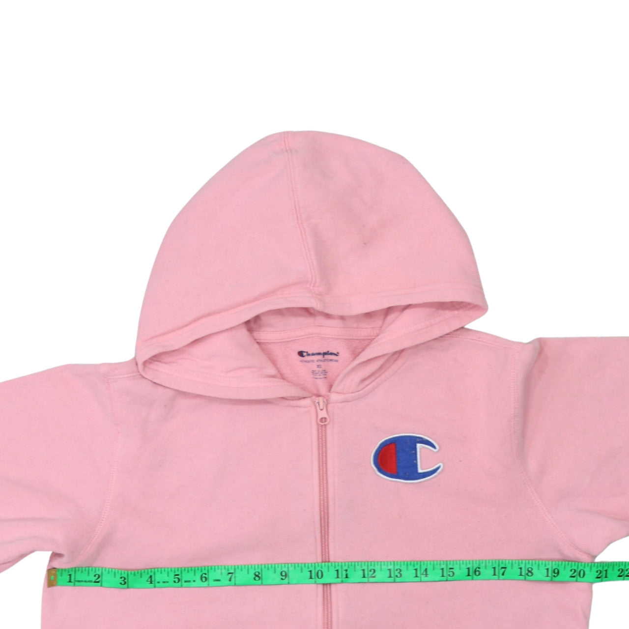 Womens UK Size XL Champion Pink Full Zip Hoodie