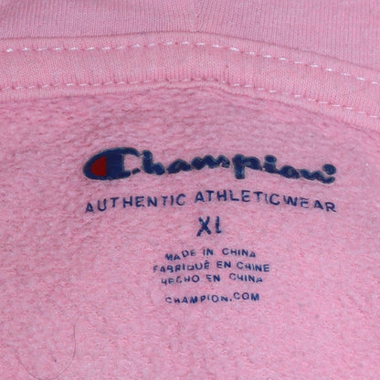 Womens UK Size XL Champion Pink Full Zip Hoodie