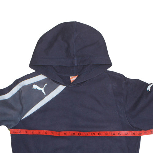 Teens UK Size 164 PUMA Blue Pullover Hoodie
