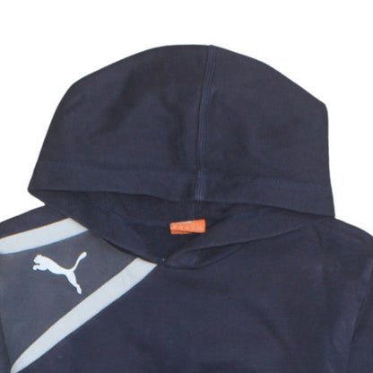 Teens UK Size 164 PUMA Blue Pullover Hoodie