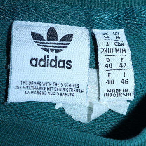 Womens UK Size 14 adidas Green Pullover Sweatshirt
