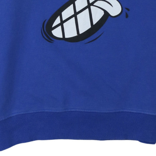 Mens UK Size XL Fishbone Blue Pullover Hoodie
