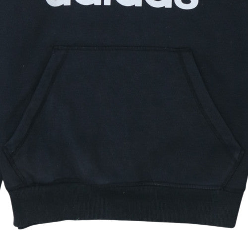Mens UK Size M adidas Black Pullover Hoodie