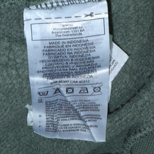 Womens UK Size M adidas Green Pullover Hoodie