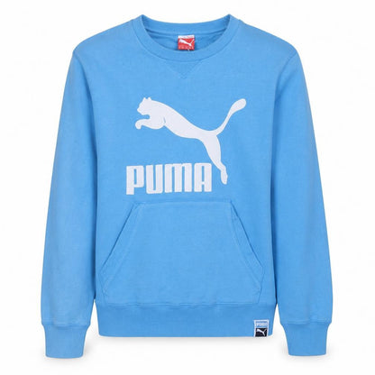 Mens UK Size M PUMA Blue Pullover Sweatshirt
