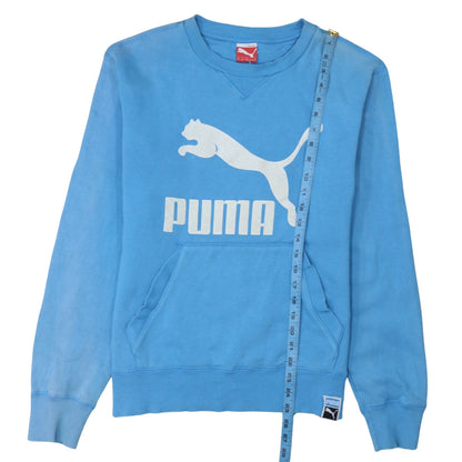 Mens UK Size M PUMA Blue Pullover Sweatshirt