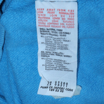 Mens UK Size M PUMA Blue Pullover Sweatshirt