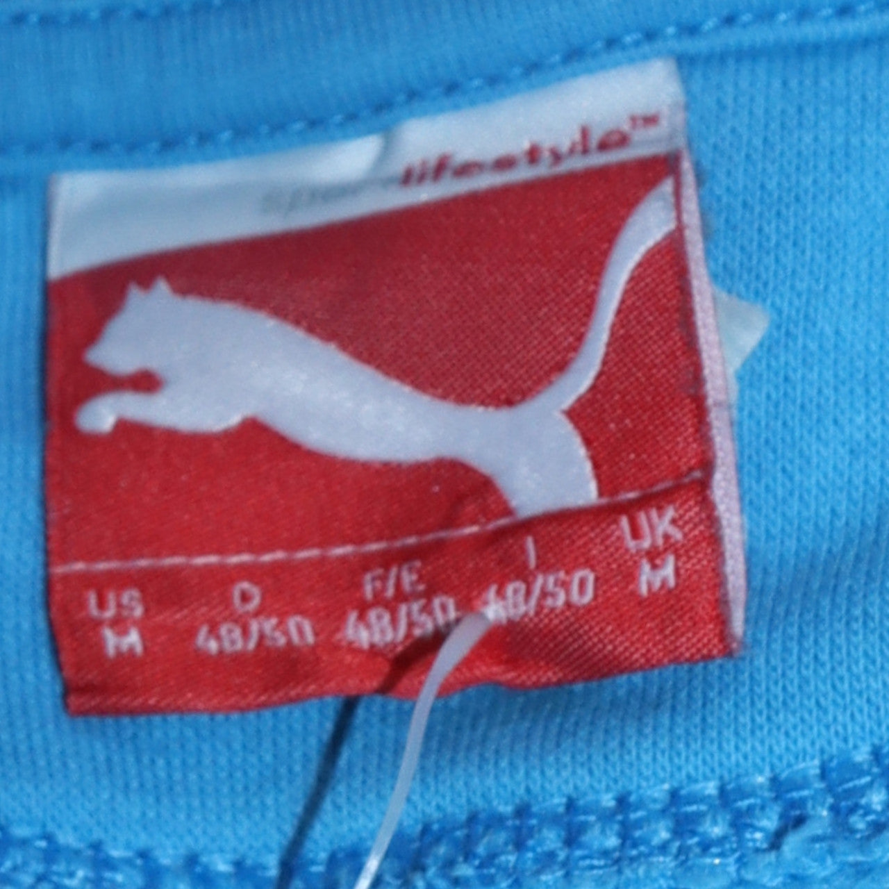 Mens UK Size M PUMA Blue Pullover Sweatshirt