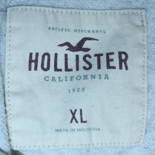 Mens UK Size XL Hollister Grey Pullover Hoodie