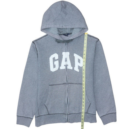 Mens UK Size L Gap Grey Full Zip Hoodie