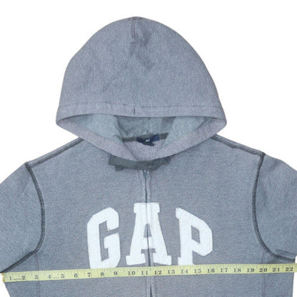 Mens UK Size L Gap Grey Full Zip Hoodie