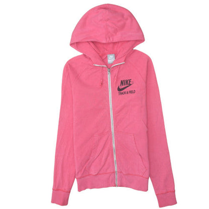Mens UK Size M Nike Pink Full Zip Hoodie