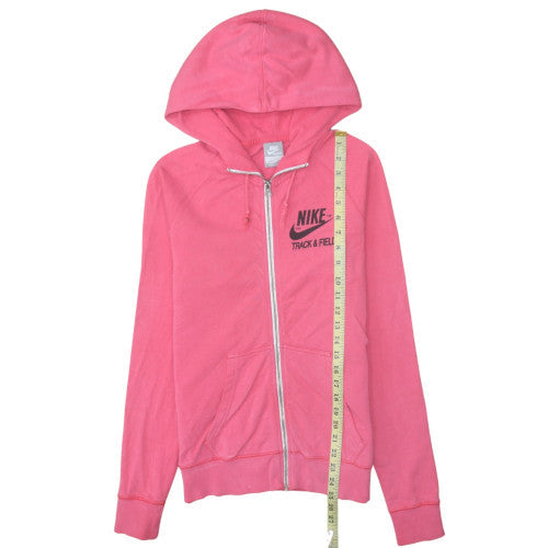 Mens UK Size M Nike Pink Full Zip Hoodie