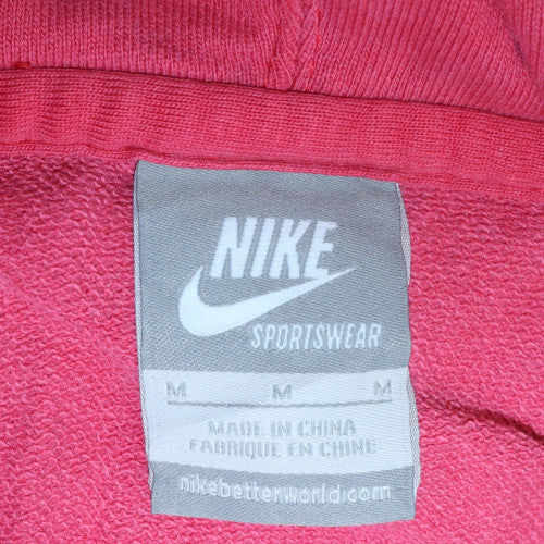 Mens UK Size M Nike Pink Full Zip Hoodie