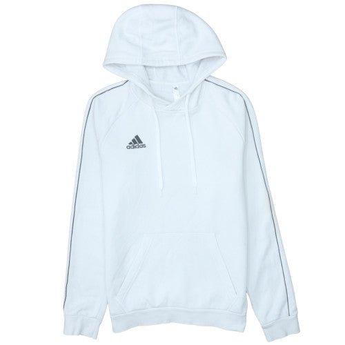 Mens UK Size S adidas White Pullover Hoodie