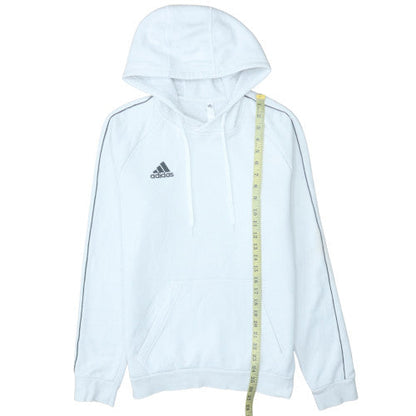 Mens UK Size S adidas White Pullover Hoodie