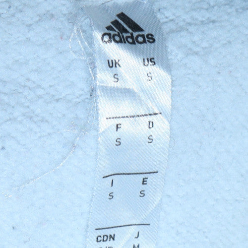 Mens UK Size S adidas White Pullover Hoodie