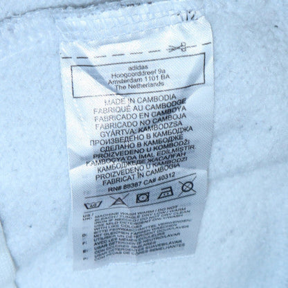 Mens UK Size S adidas White Pullover Hoodie