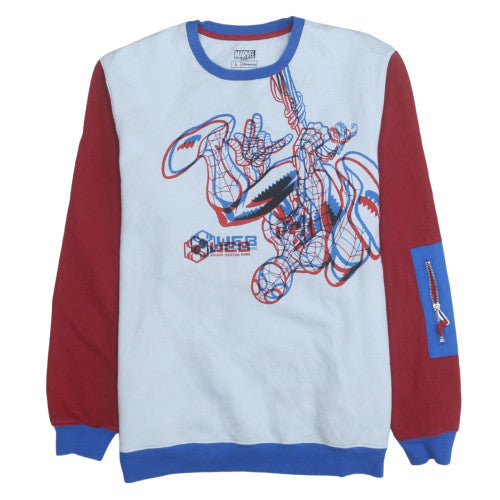 Mens UK Size L Marvel Multicoloured Pullover Sweatshirt