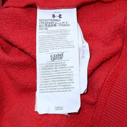 Mens UK Size M Under armour Red Full Zip Hoodie