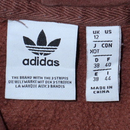 Womens UK Size 12 adidas Brown Pullover Hoodie