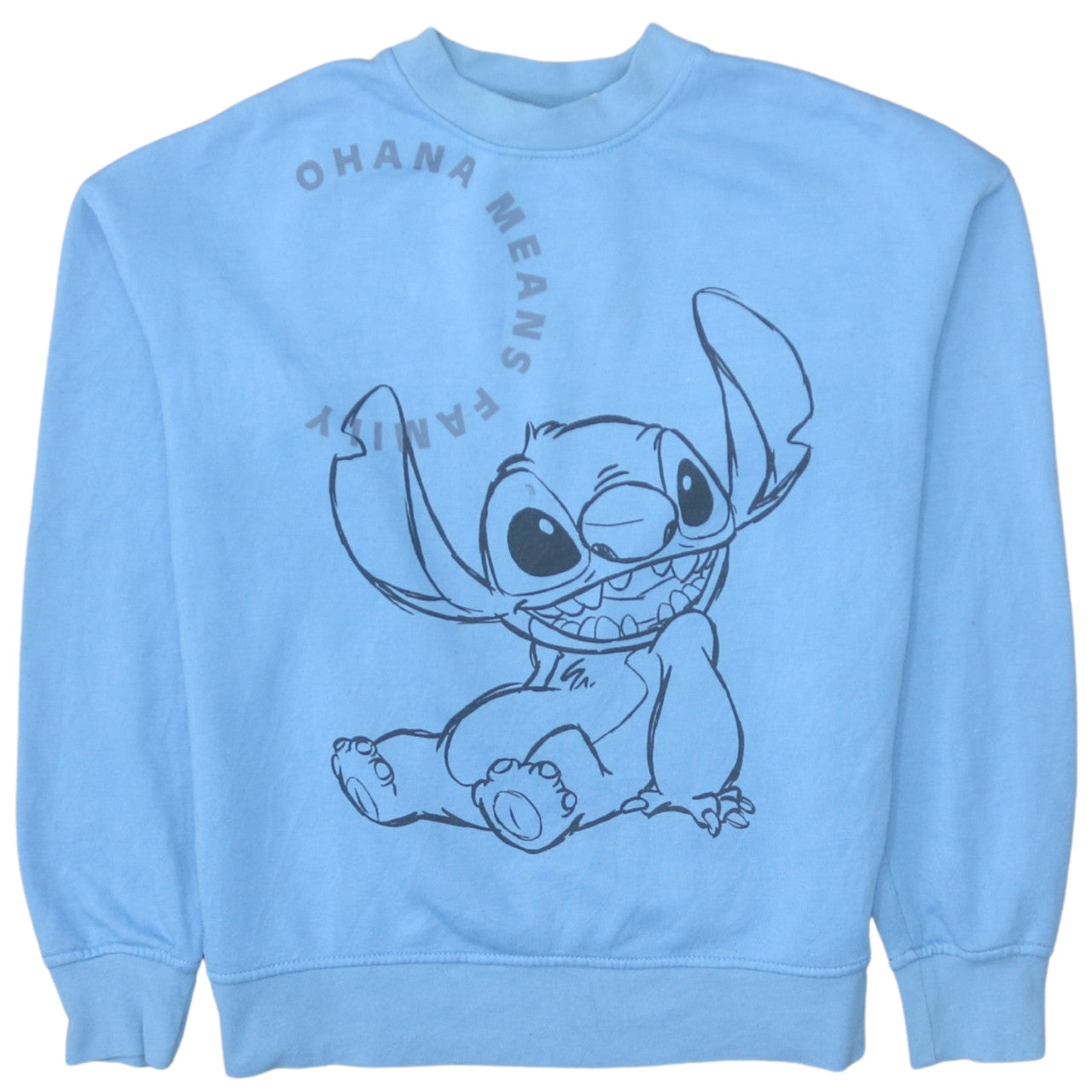 Womens UK Size XS Disney Blue Pullover Sweatshirt