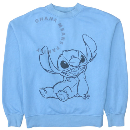 Womens UK Size XS Disney Blue Pullover Sweatshirt