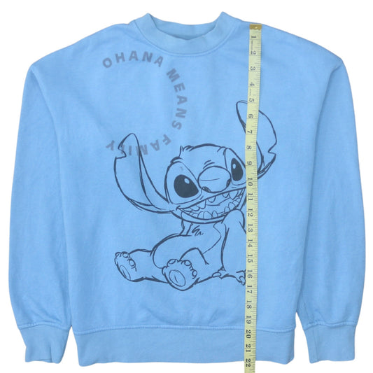 Womens UK Size XS Disney Blue Pullover Sweatshirt