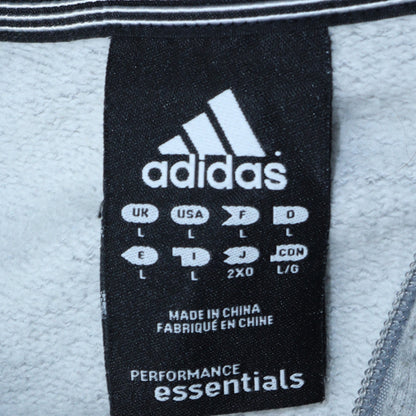 Mens UK Size L adidas Grey 1/2 Zip Sweatshirt