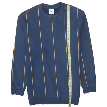 Mens UK Size XL Zara Blue Pullover Sweatshirt