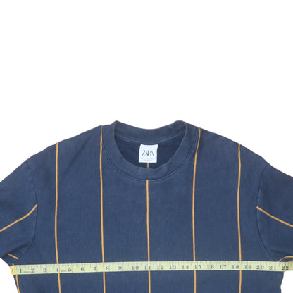 Mens UK Size XL Zara Blue Pullover Sweatshirt