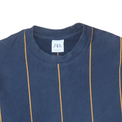 Mens UK Size XL Zara Blue Pullover Sweatshirt