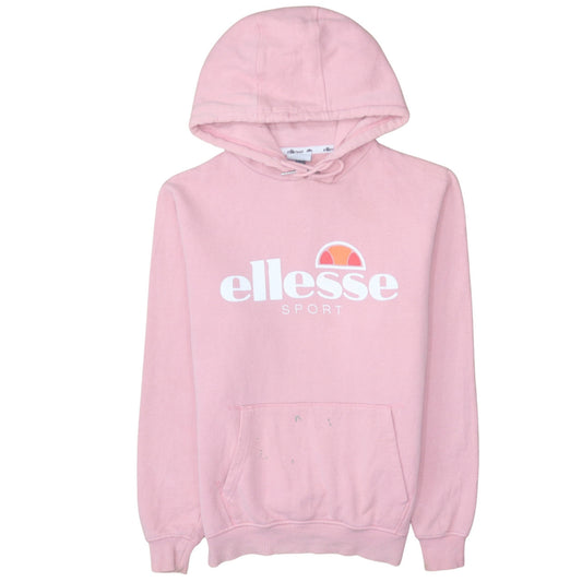 Womens UK Size 12 ellesse Pink Pullover Hoodie