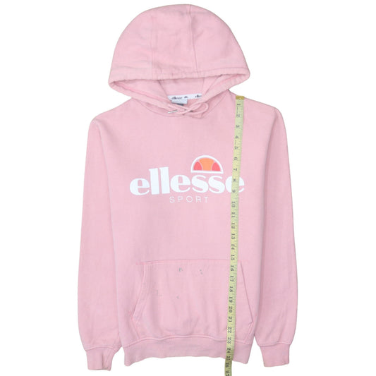 Womens UK Size 12 ellesse Pink Pullover Hoodie