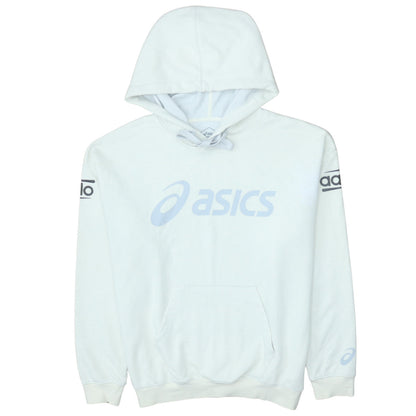 Womens UK Size L ASICS White Pullover Hoodie