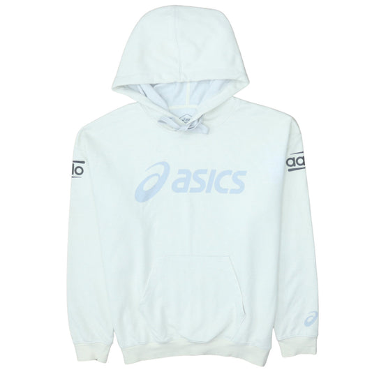 Womens UK Size L ASICS White Pullover Hoodie