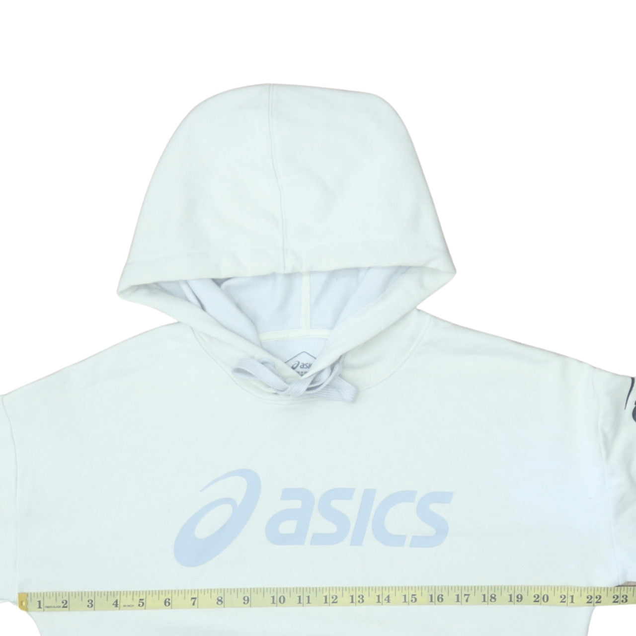 Womens UK Size L ASICS White Pullover Hoodie
