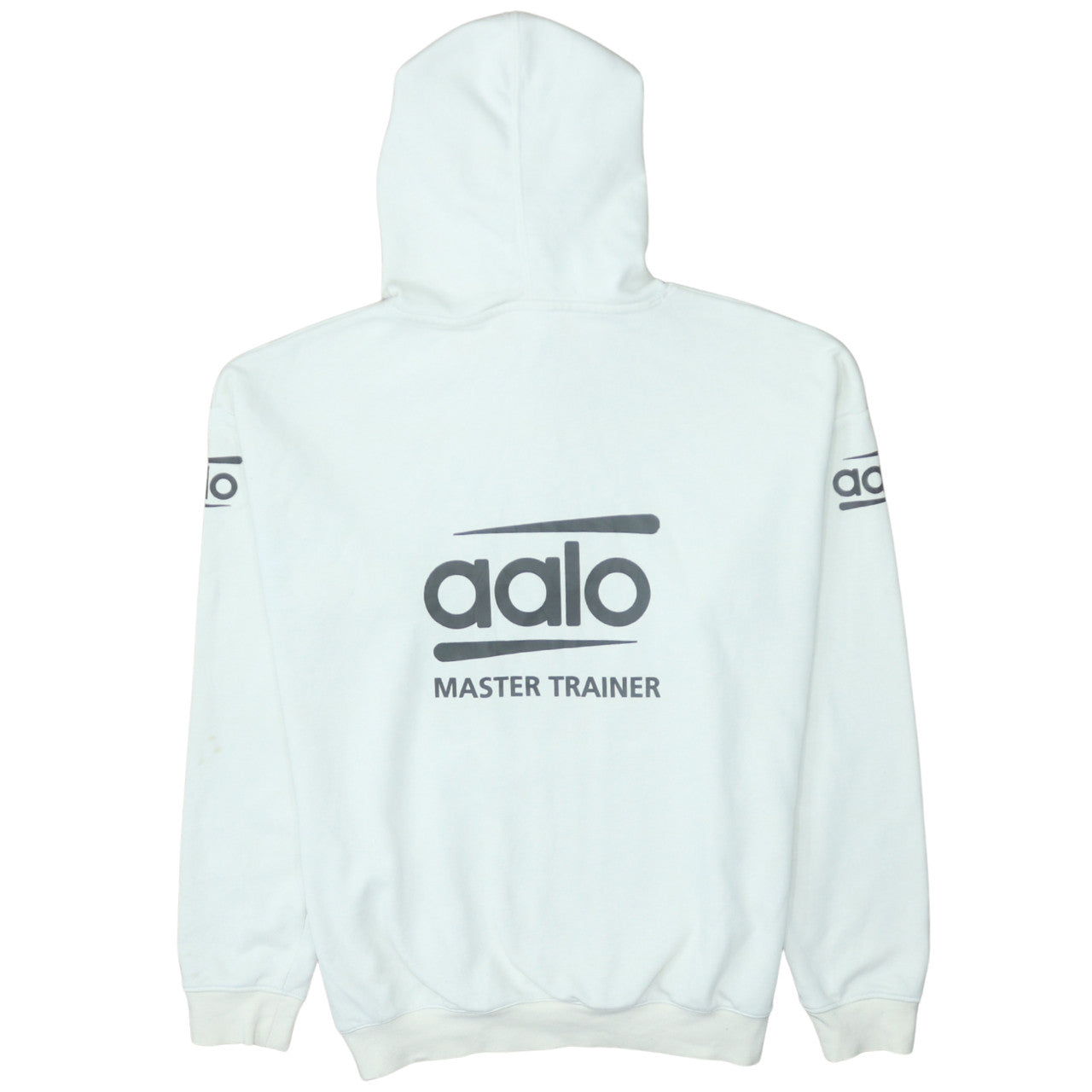 Womens UK Size L ASICS White Pullover Hoodie