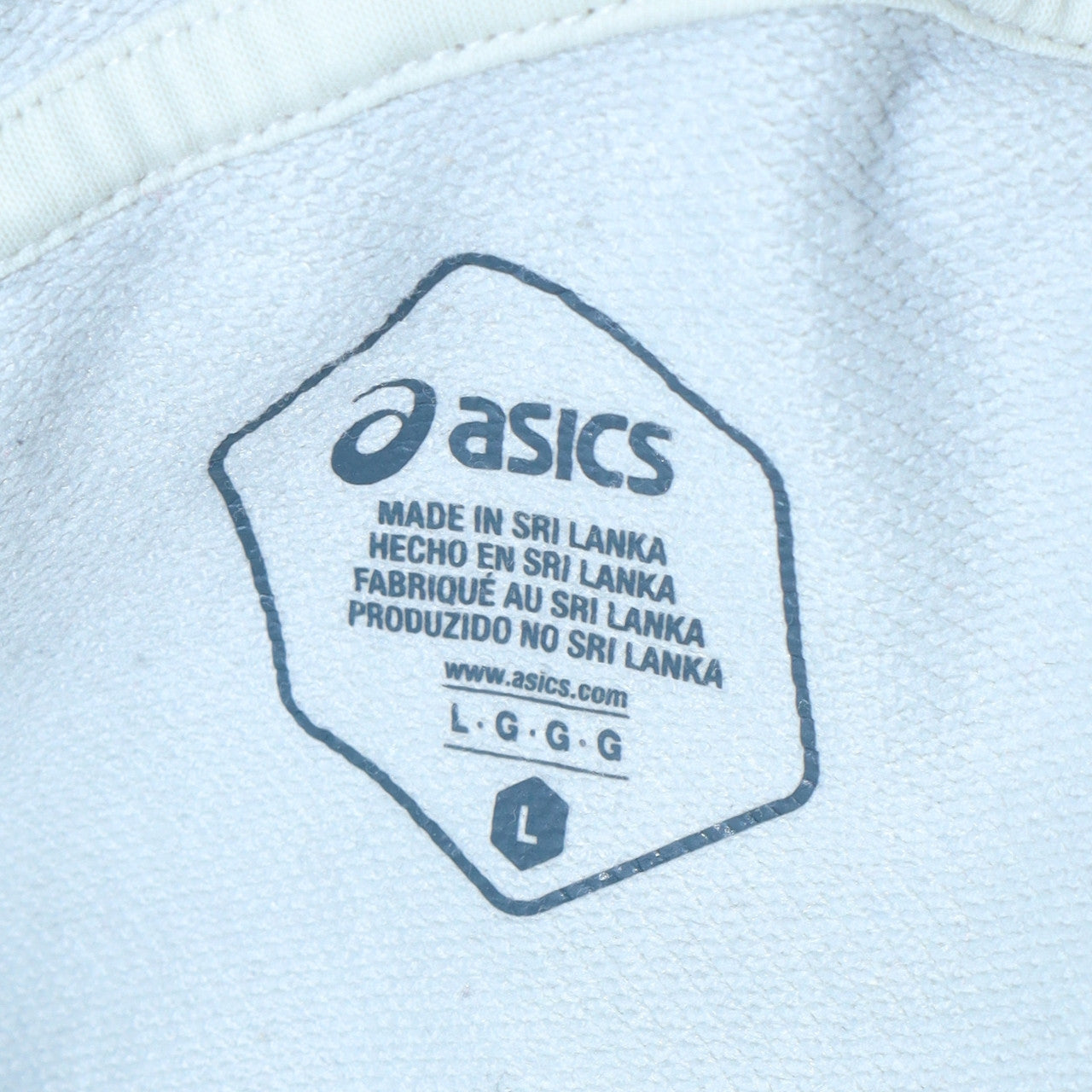 Womens UK Size L ASICS White Pullover Hoodie