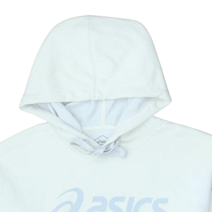 Womens UK Size L ASICS White Pullover Hoodie