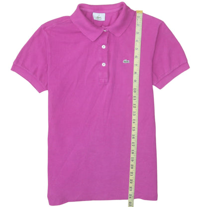 Womens UK Size 10 Lacoste Pink Basic Polo