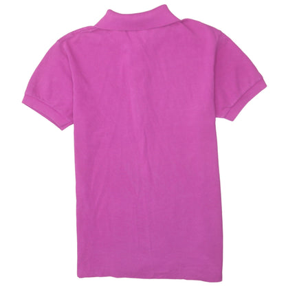 Womens UK Size 10 Lacoste Pink Basic Polo