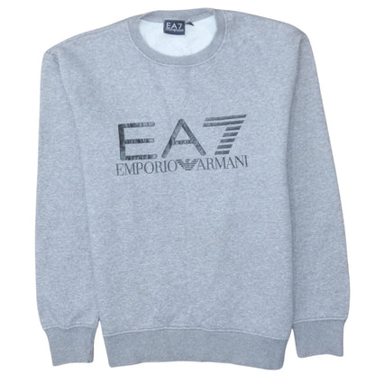 Mens UK Size S Emporio Armani Grey Pullover Sweatshirt